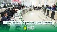 Aprovados três projetos em 2º turno