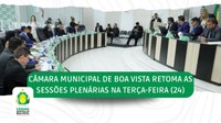 Câmara Municipal de Boa Vista retoma sessões plenárias na terça-feira (24)