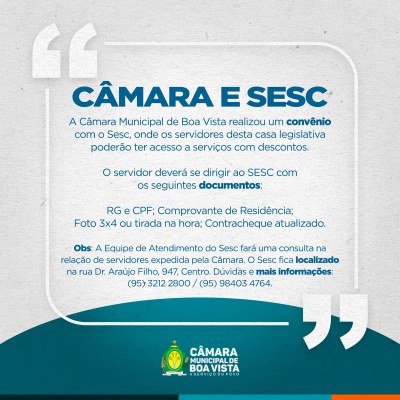 SESC CONVÊNIO