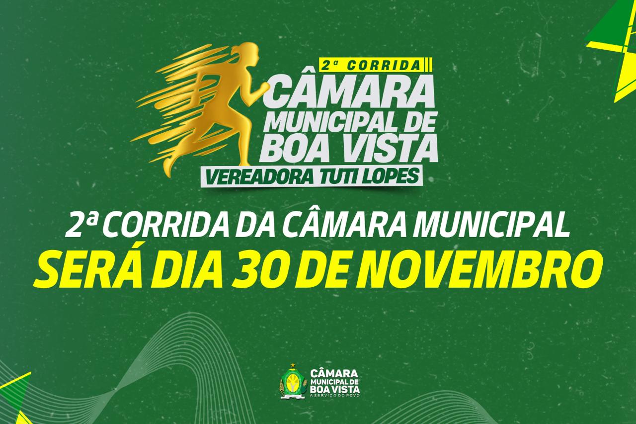 2ª Corrida da Câmara Municipal será dia 30 de novembro