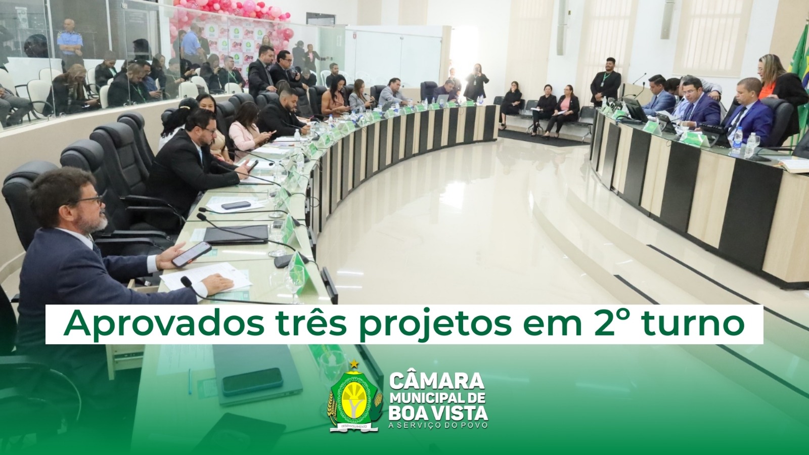 Aprovados três projetos em 2º turno