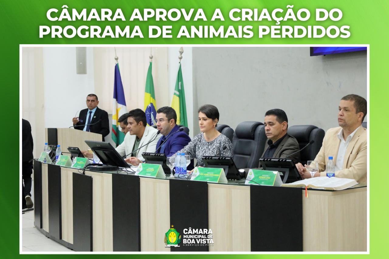 Câmara aprova a criação do Programa de Animais Perdidos