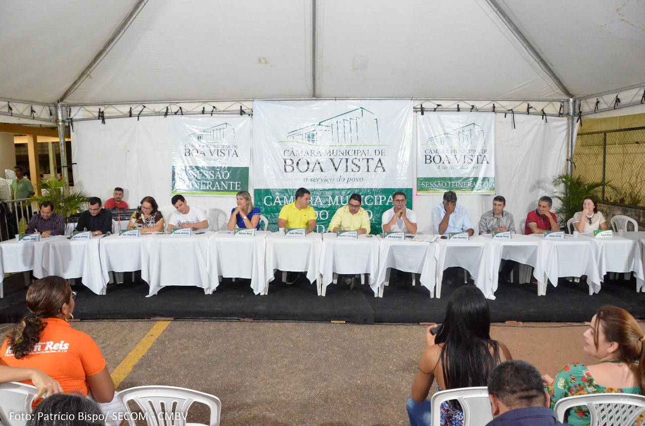 Câmara de Boa Vista realiza sessão itinerante no Raiar do Sol, nessa quarta