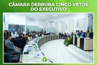 Câmara derruba cinco vetos do Executivo