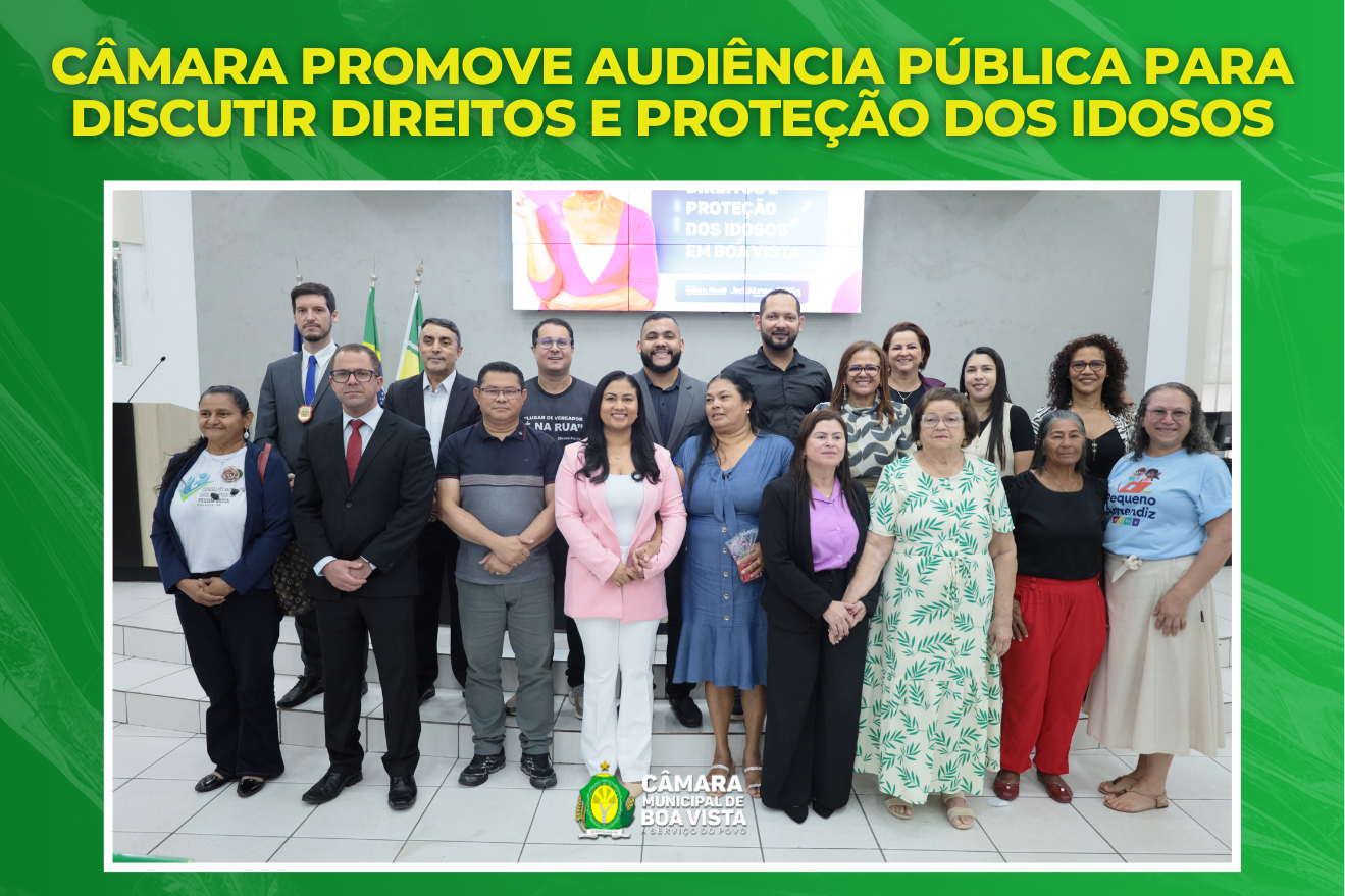Câmara promove audiência pública para discutir direitos e proteção dos idosos