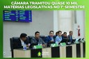 Câmara tramitou quase 10 mil matérias legislativas no 1º semestre