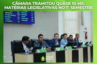 Câmara tramitou quase 10 mil matérias legislativas no 1º semestre