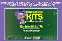 Entrega de kits da Corrida da Câmara começa nesta quarta-feira (26)