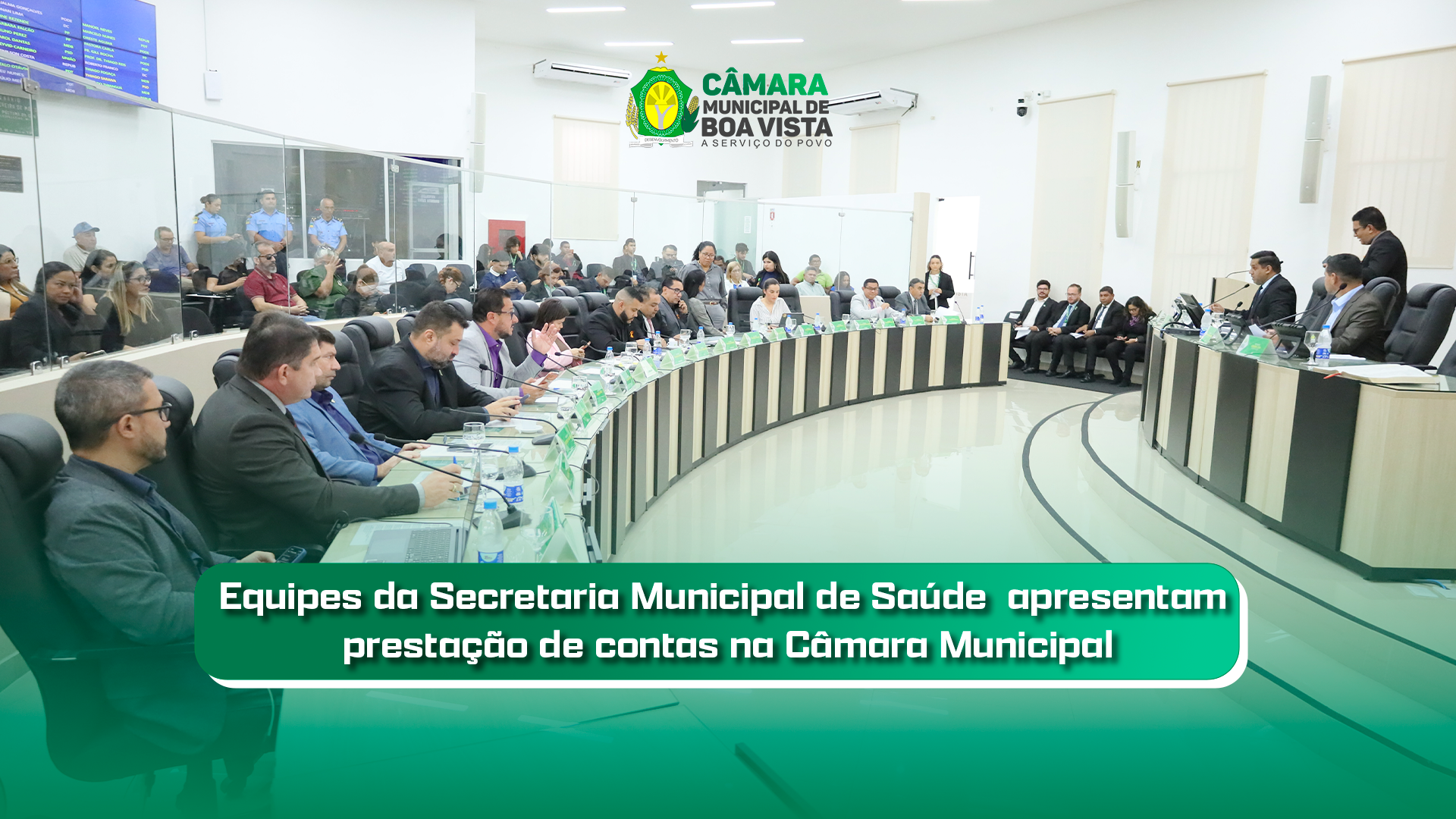 Equipes da Secretaria Municipal de Saúde apresentam prestação de contas na Câmara Municipal
