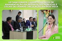 Lei sancionada garante espaços de amamentação em repartições públicas e locais de grande circulação em Boa Vista