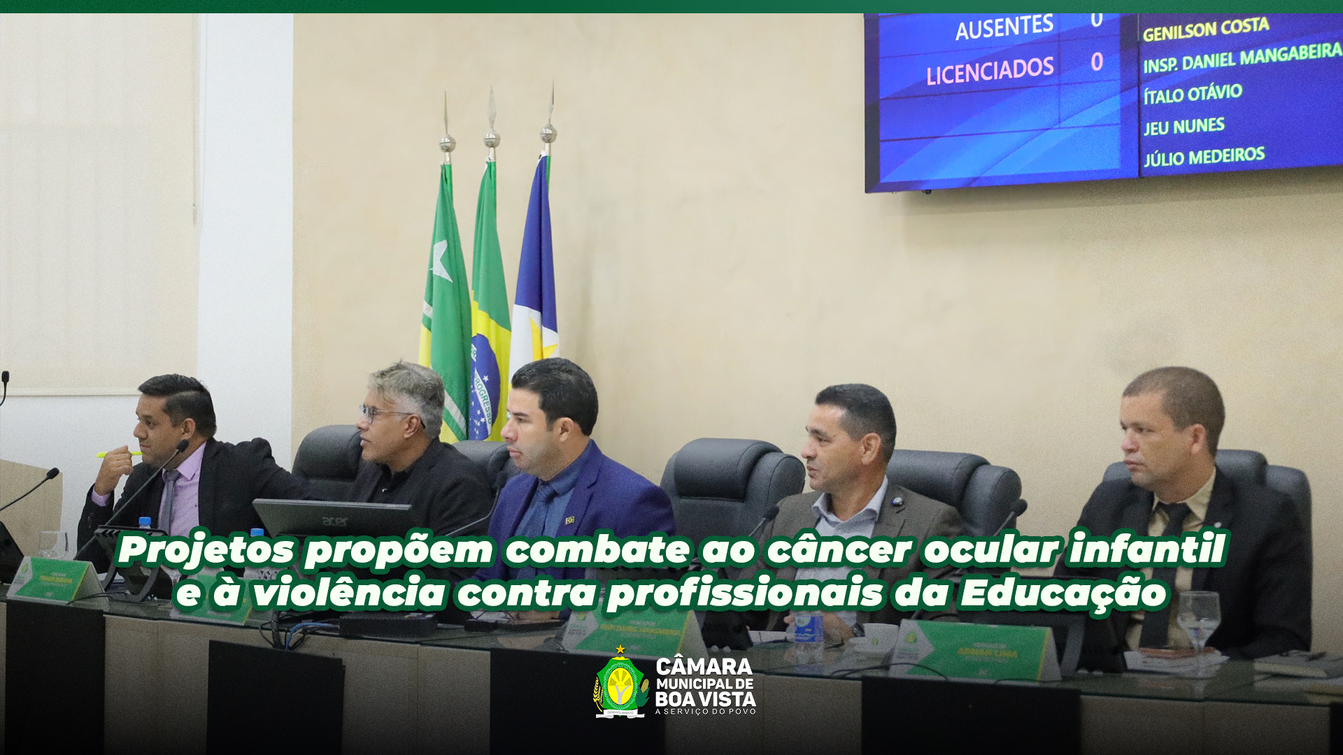  Projetos propõem combate ao câncer ocular infantil e à violência contra profissionais da Educação