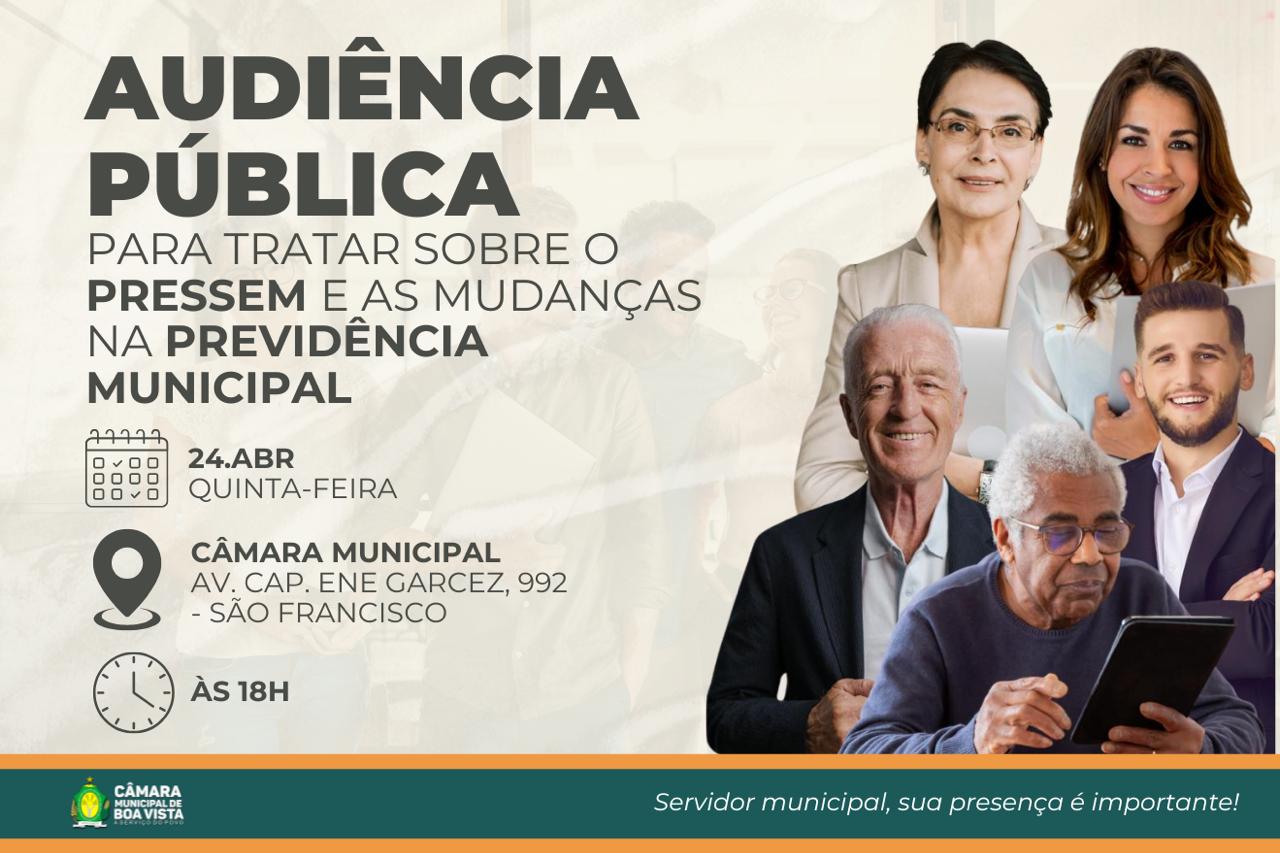REFORMA DA PREVIDÊNCIA: Câmara realiza audiência pública  quinta-feira