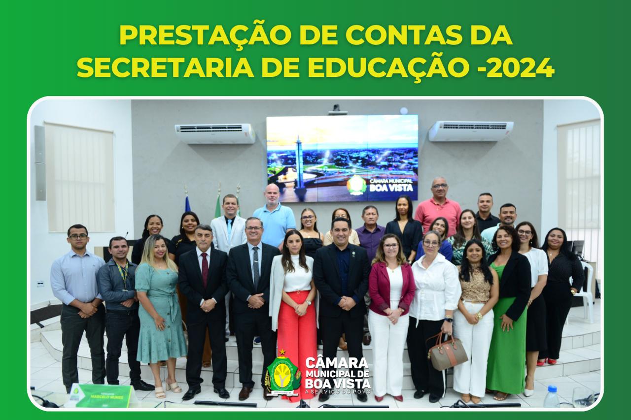 Secretária de Educação faz prestação de contas na Câmara