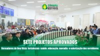 SETE PROJETOS APROVADOS Vereadores de Boa Vista fortalecem saúde, educação, moradia e valorização dos servidores